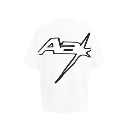 AA RACING LOGO TEE // CREAM WHITE