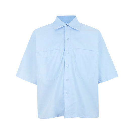 AA CROP SHIRT // BABY BLUE