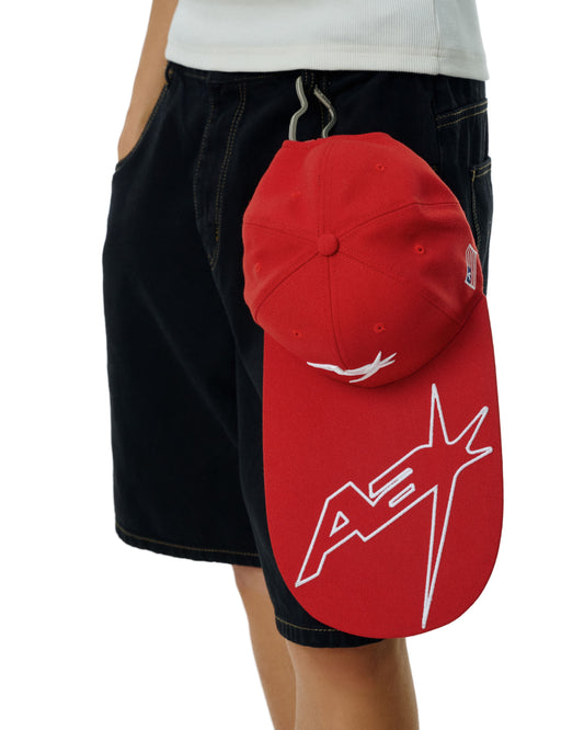 AA RACING VISOR CAP // RED