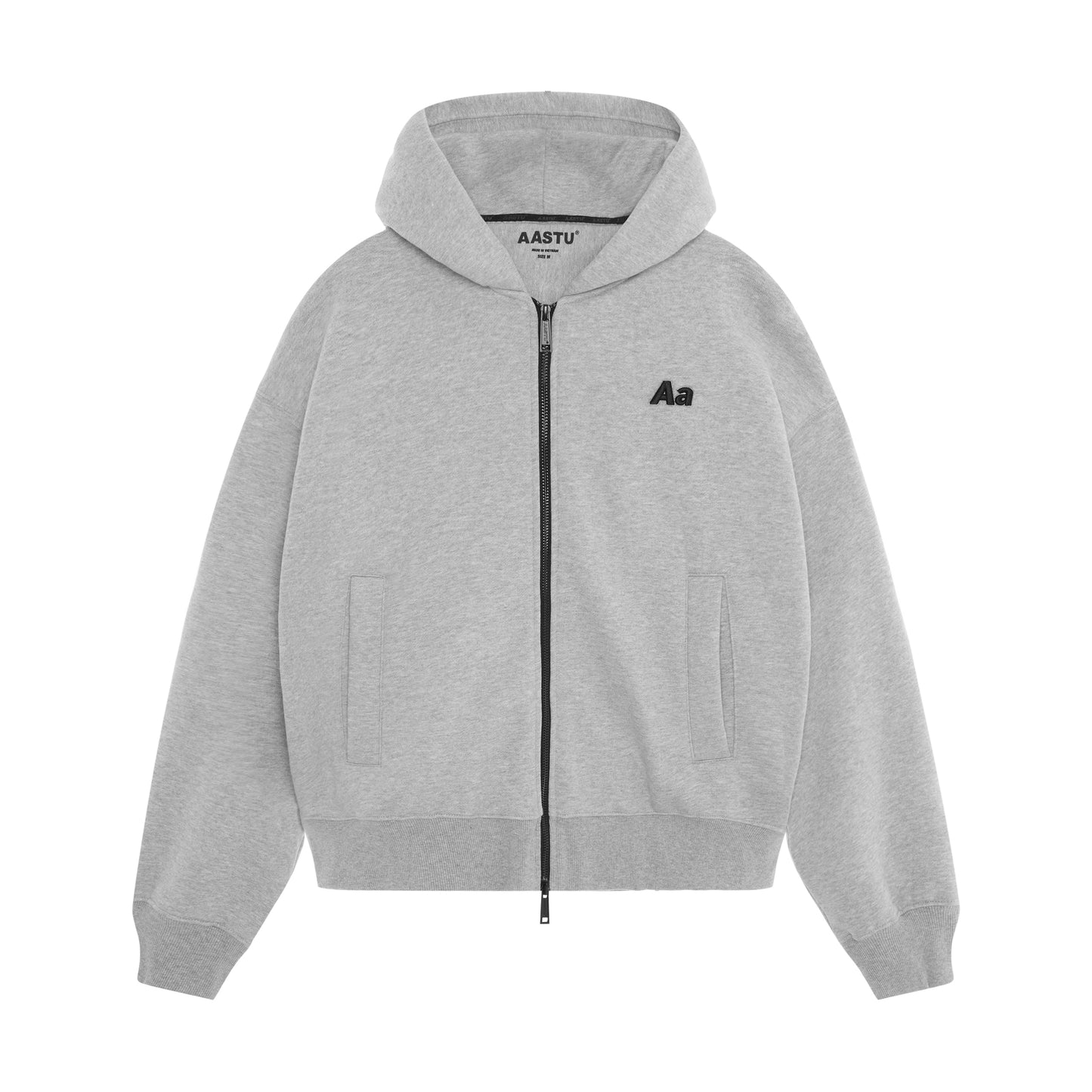 AA RACING LOGO HOODIE ZIP // GREY