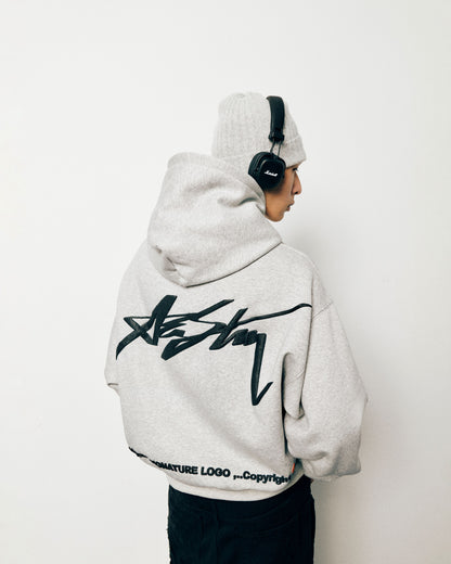 AA SIGNATURE LOGO HOODIE V2 // BLACK