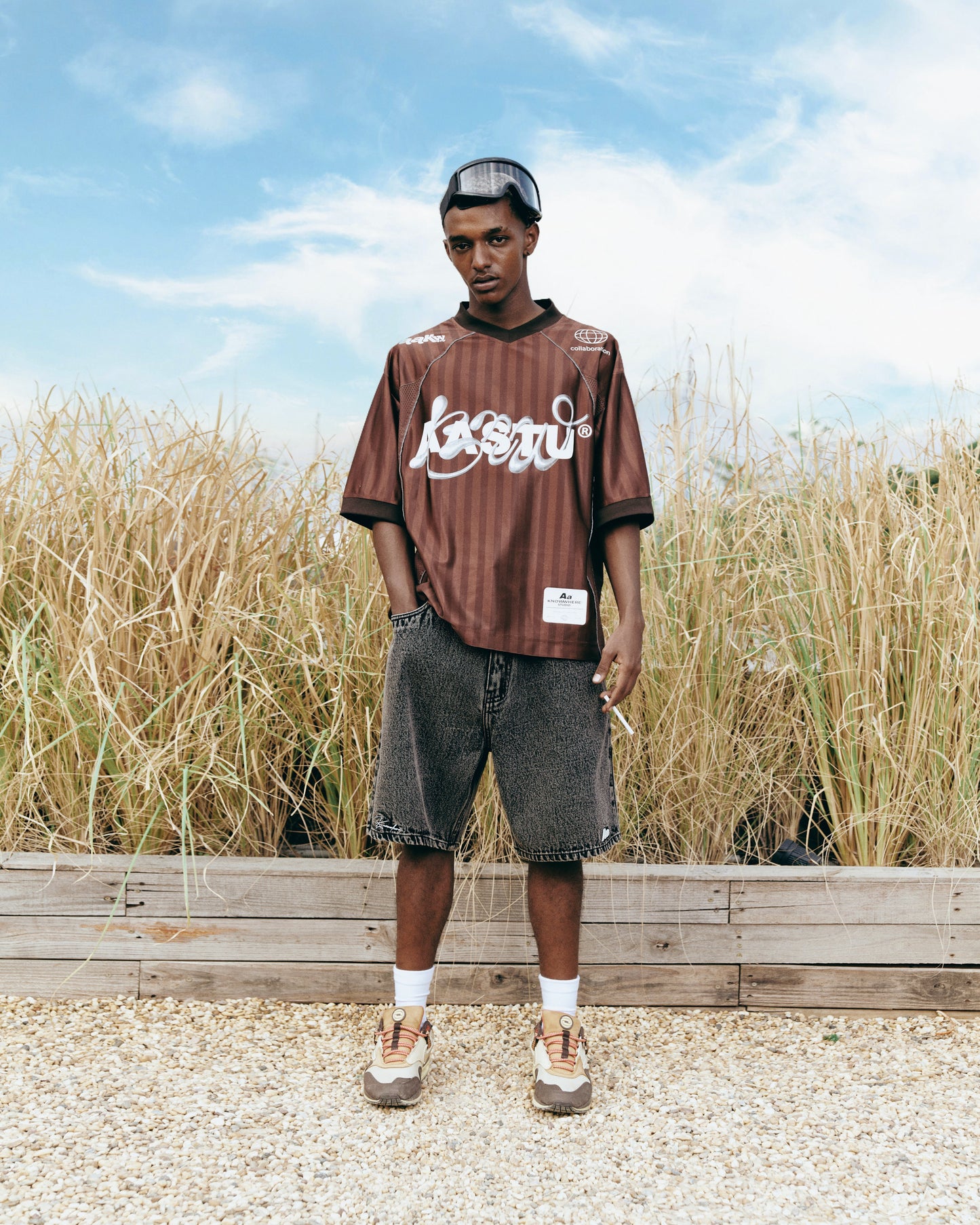 AA x KNOWWHERE JERSEY TEE // BROWN