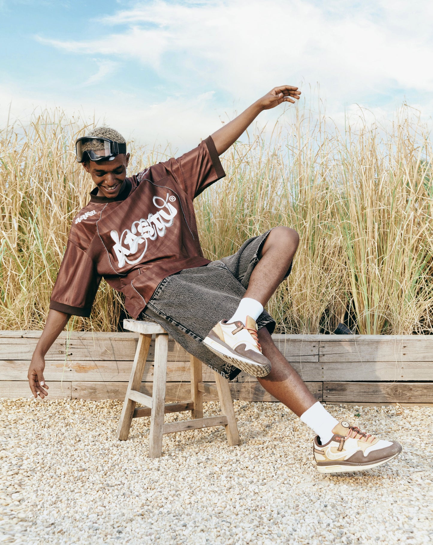 AA x KNOWWHERE JERSEY TEE // BROWN