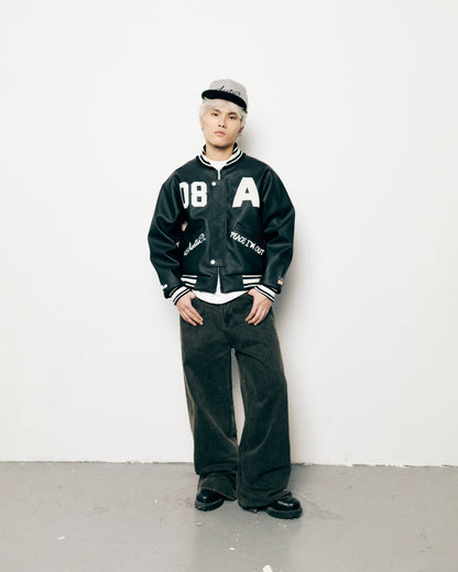 AA RACING VARSITY JACKET // BLACK