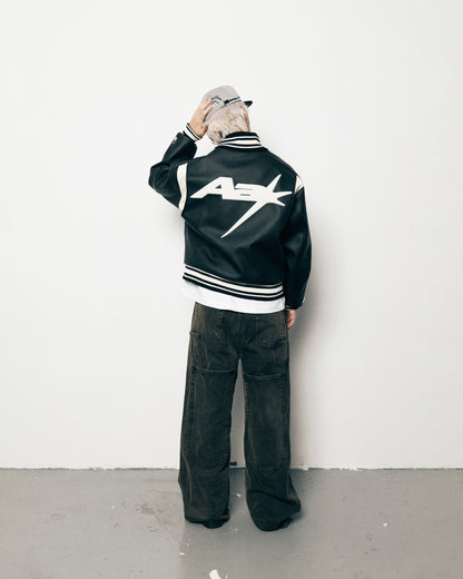 AA RACING VARSITY JACKET // BLACK