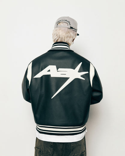 AA RACING VARSITY JACKET // BLACK