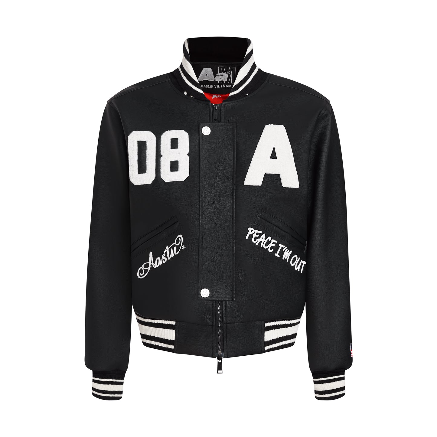 AA RACING VARSITY JACKET // BLACK