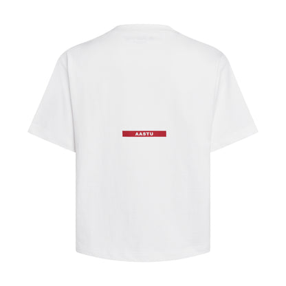 AA TELEX LOGO TEE // WHITE