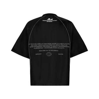 AA x KNOWWHERE JERSEY TEE // BLACK