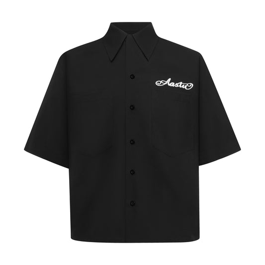 BOLD STROKES LOGO CUBAN SHIRTS // BLACK