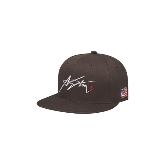 AA SIGNATURE LOGO FITTED // BROWN